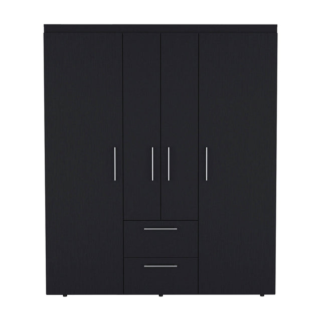Modern Multi-Section Bedroom Wardrobe With Drawers - Omega Lifestyles