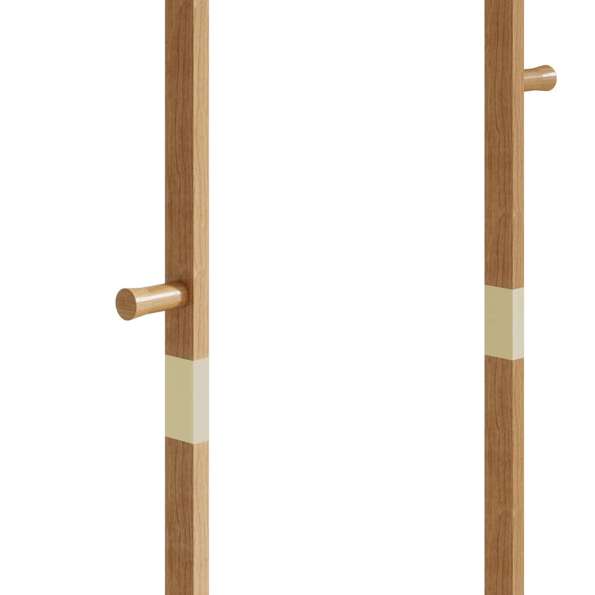 Solid Walnut Wood Coat Rack Stand With Natural Finish - Omega Lifestyles