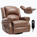 Heated Medium-Firm Massage Recliner Chair With Swivel - Omega Lifestyles