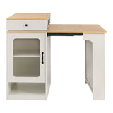 Extendable Dining Table Kitchen Island With Storage - Omega Lifestyles