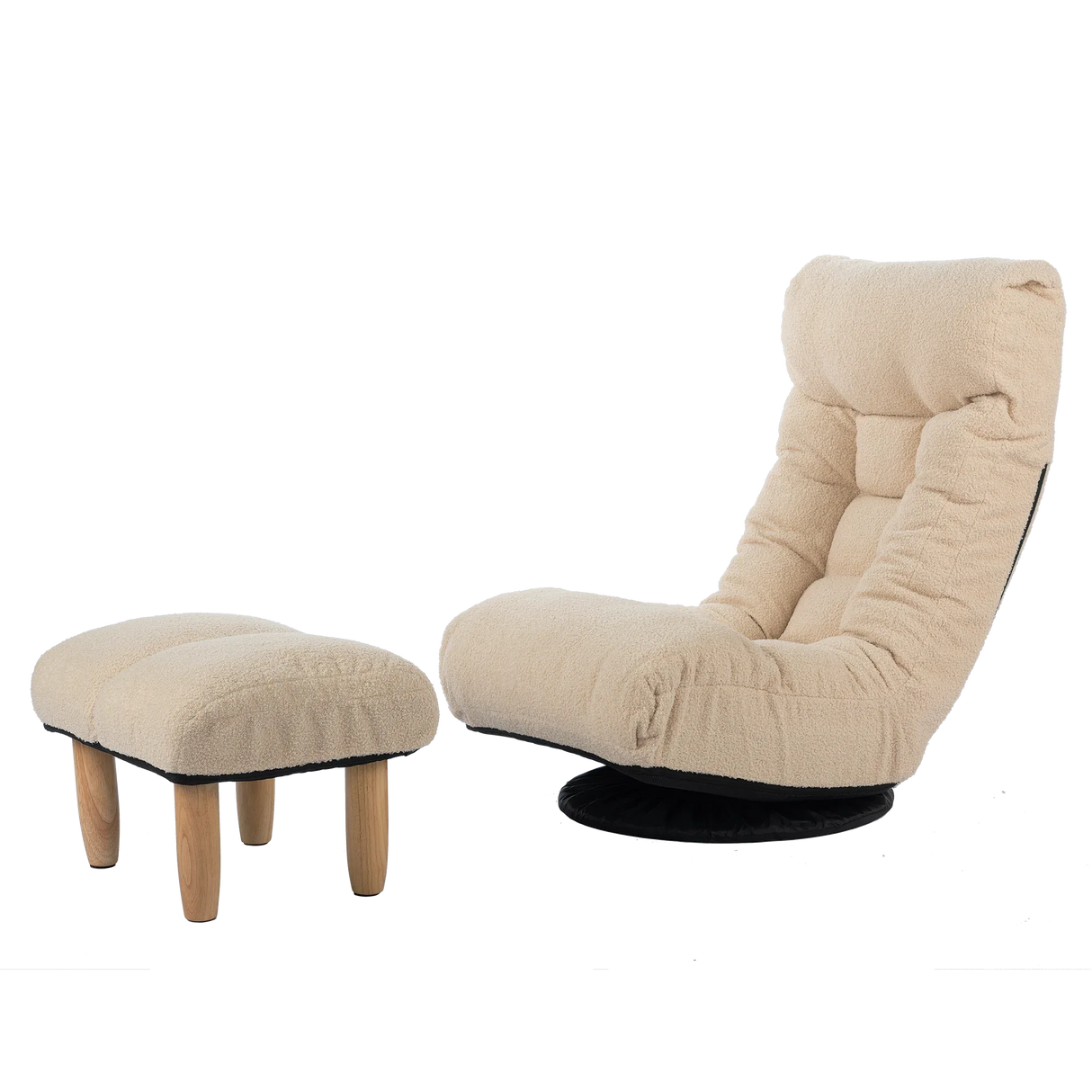 Adjustable Japanese Style Reclining Cotton Sofa Chair - Omega Lifestyles