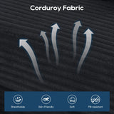 Modern L-Shaped Memory Foam Sectional Couch With Steel Frame - Omega Lifestyles