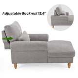 Adjustable Upholstered Chaise Lounge With Lumbar Support - Omega Lifestyles