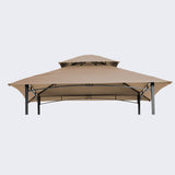 Double Tiered Fabric Grill Gazebo Replacement Canopy