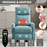 Heat Massage Medium-Firm Manual Recliner Chair - Omega Lifestyles