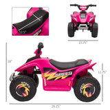 Electric 6V Kids Steel Frame Ride-On ATV Toy - Omega Lifestyles