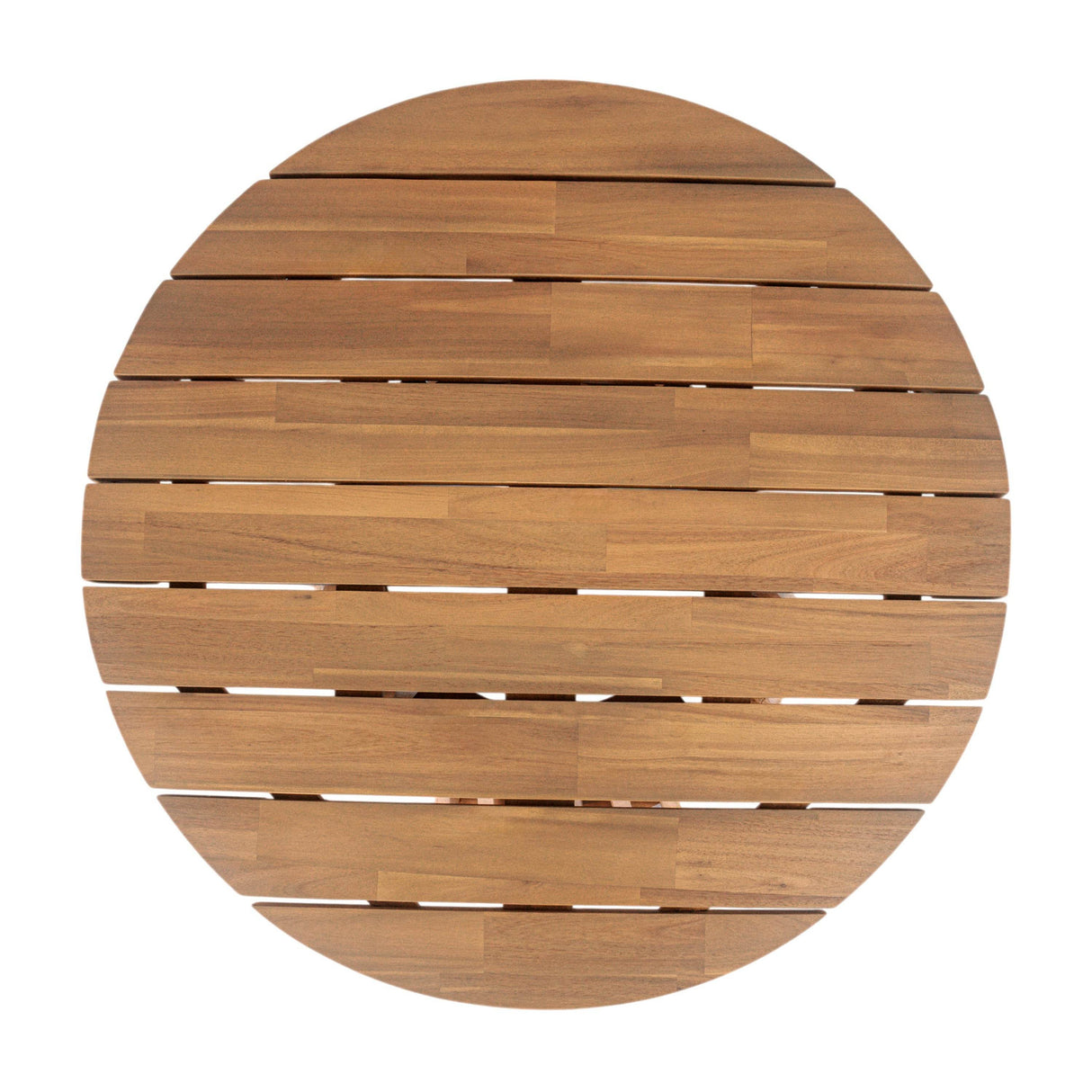 Acacia Wood Round Patio Coffee Table - Omega Lifestyles