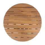 Acacia Wood Round Patio Coffee Table - Omega Lifestyles