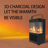Portable Electric Freestanding 1500W Indoor Fireplace Heater - Omega Lifestyles