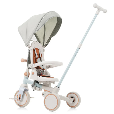 7-in-1 Multifunctional Foldable Baby Tricycle With Canopy - Omega Lifestyles