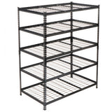Heavy-Duty Adjustable Steel 5-Tier Storage Shelving Unit - Omega Lifestyles
