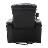 Power Reclining PU Leather Home Theater Recliner Chair - Omega Lifestyles