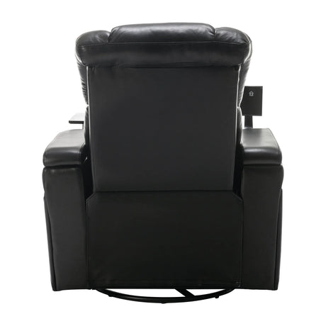Power Reclining PU Leather Home Theater Recliner Chair - Omega Lifestyles