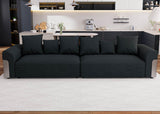 Oversized Modular Sectional Sofa With Chenille Cushions - Omega Lifestyles