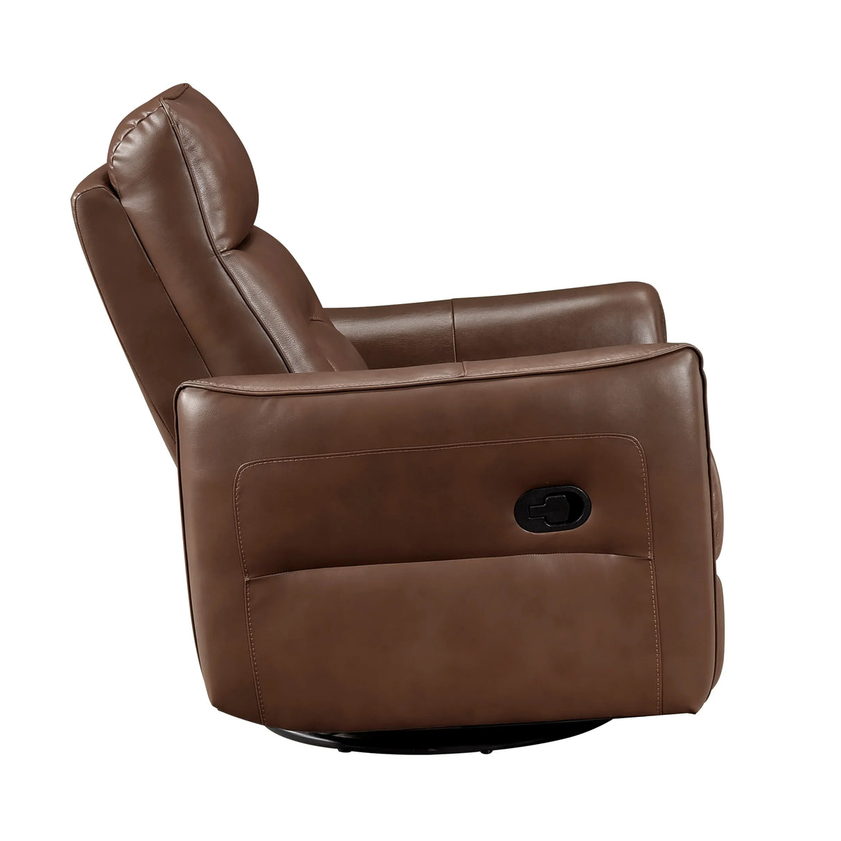 Top Grain Leather Swivel Glider Recliner Chair - Omega Lifestyles