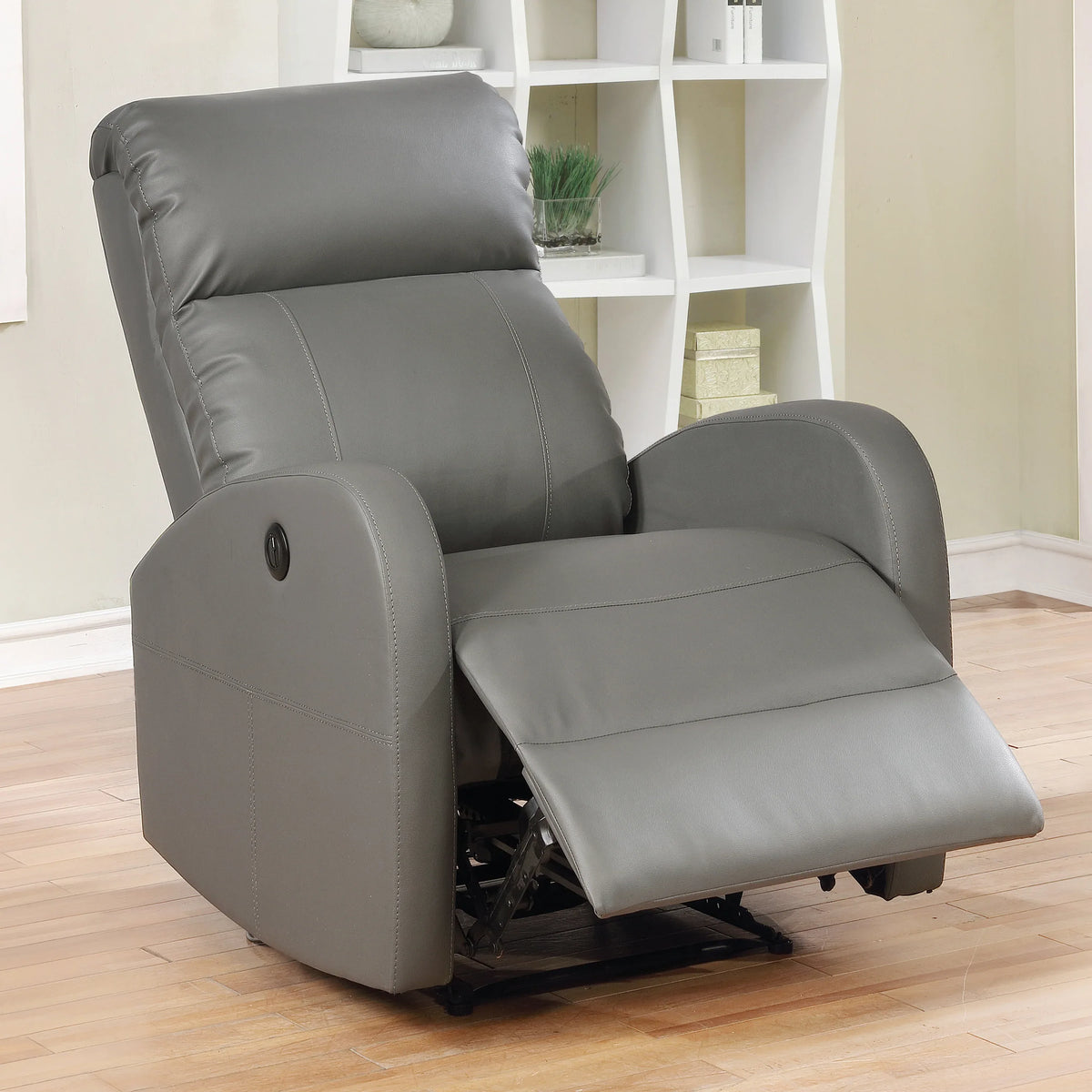 Electric Power Recliner Chair With USB Charging And Leather Upholstery - Omega Lifestyles
