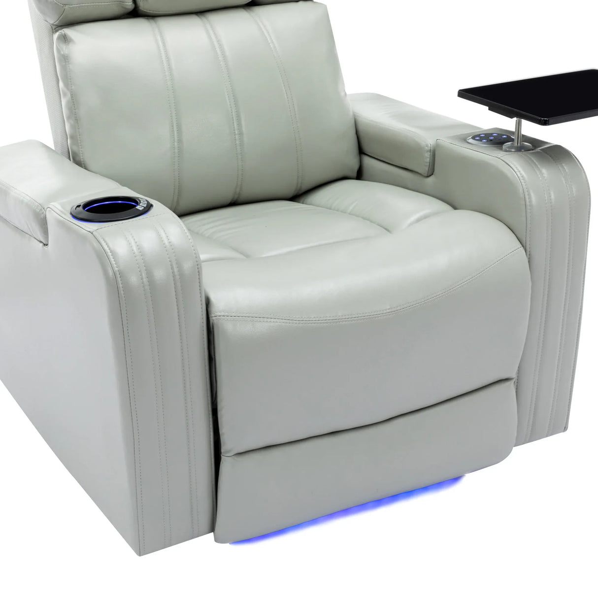 Modern PU Leather Power Recliner Chair With Bluetooth Speaker - Omega Lifestyles