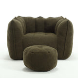 Soft Chenille Bean Bag Chair With High Resilient Foam - Omega Lifestyles