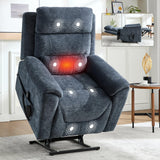 Dual Motor Power Lift Recliner Chair With Massage Heat - Omega Lifestyles