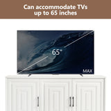 Modern White Particle Board MDF TV Stand Cabinet - Omega Lifestyles