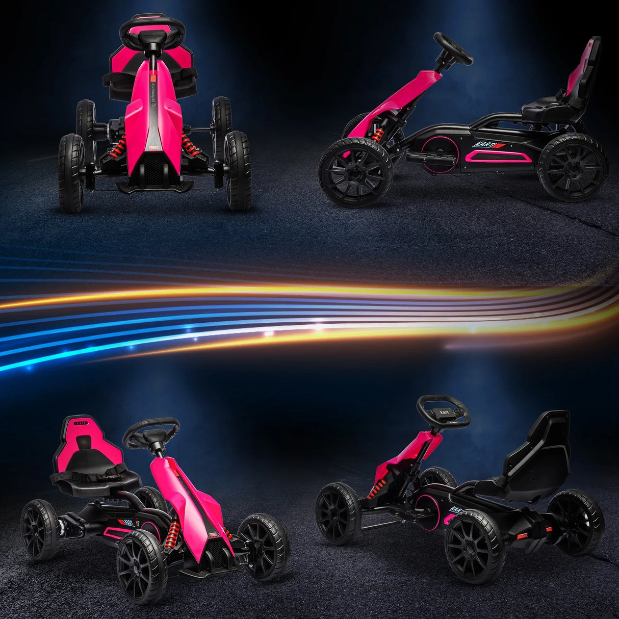 Electric Kids Go Kart With Adjustable Speed And Backrest - Omega Lifestyles