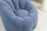 Plush Teddy Foam Bean Bag Chair With Armrests - Omega Lifestyles