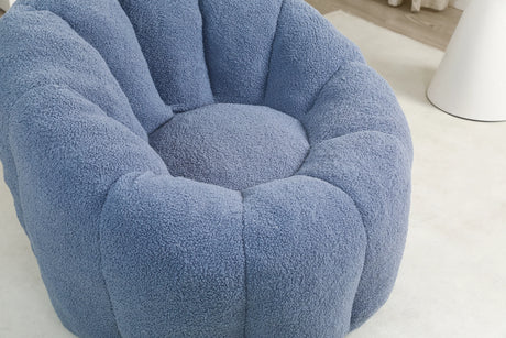Plush Teddy Foam Bean Bag Chair With Armrests - Omega Lifestyles
