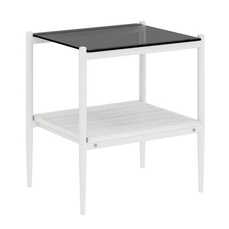 Set Of 3 Modern Tempered Glass Coffee End Tables - Sleep Galleria