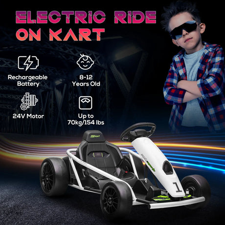 Electric Kids Go Kart With Drift Motor And Safety Belt - Omega Lifestyles