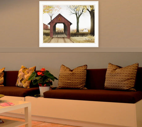 Buck County Bridge Multicolor Ready To Hang Framed Print - Omega Lifestyles