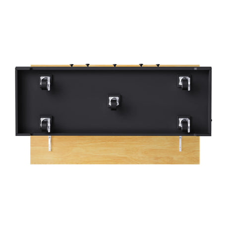 Large Kitchen Island Storage Cart With Bar Stools and Power Outlet - Omega Lifestyles