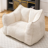 Chenille Bean Bag Chair With Resilient Foam - Omega Lifestyles