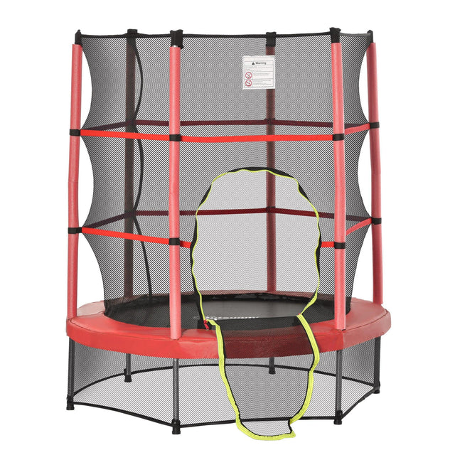 Kids Springless Indoor Outdoor Safety Trampoline With Net - Omega Lifestyles