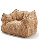 Chenille Bean Bag Chair Soft Foam Living Room Seating - Omega Lifestyles