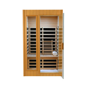 Two-Person Hemlock Far Infrared Indoor Sauna Room - Omega Lifestyles