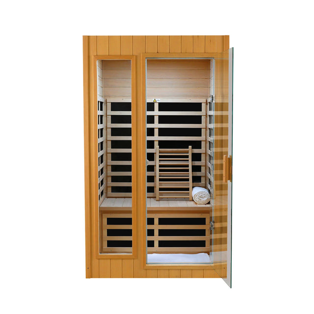 Two-Person Hemlock Far Infrared Indoor Sauna Room - Omega Lifestyles