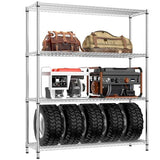 Heavy Duty Adjustable 5-Shelf Carbon Steel Storage Rack