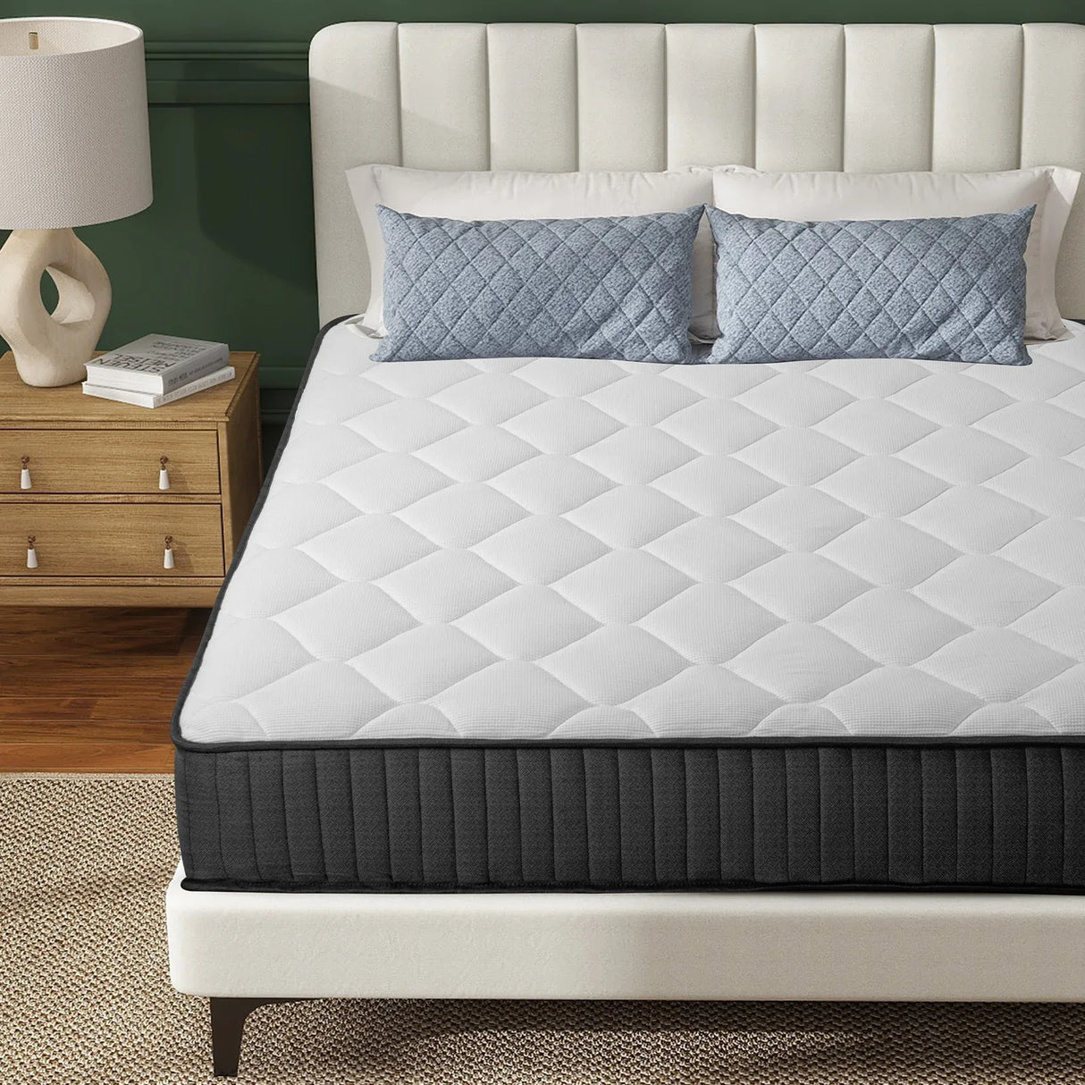 Medium 10-Inch Cooling Gel Hybrid Full Mattress - Omega Lifestyles