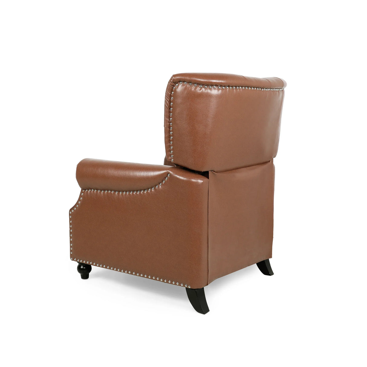 Contemporary Tufted Pushback Recliner With Nailhead Accents - Omega Lifestyles