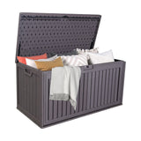 100-Gallon Dual-Wall Resin Outdoor Deck Box Storage