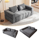 Memory Foam Convertible Sofa Bed With Chenille Upholstery - Omega Lifestyles
