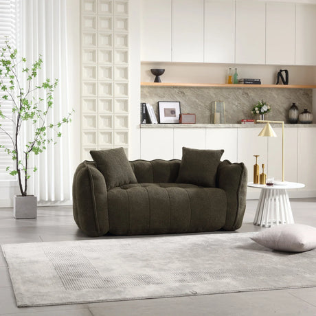 Chenille Twin Cozy Bean Bag Chair With Foam Core - Omega Lifestyles