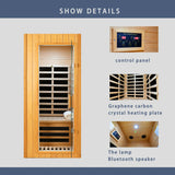 Hemlock One-Person Far Infrared Indoor Sauna Room - Omega Lifestyles