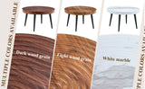 Natural Wood Grain Texture Round Coffee Table - Sleep Galleria