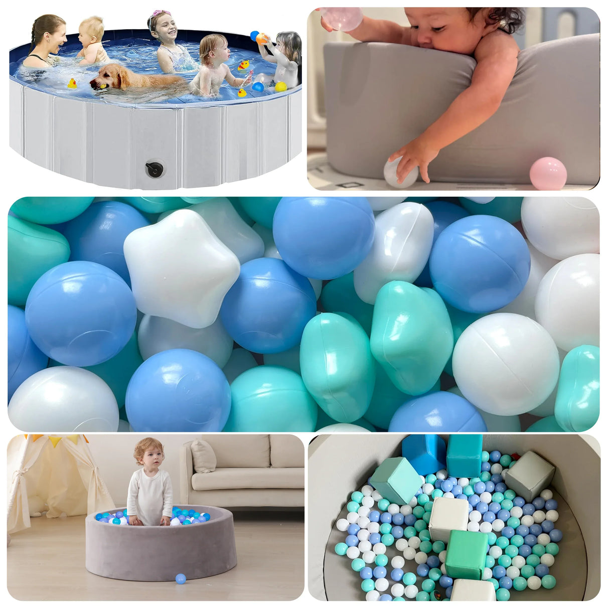 Colorful BPA-Free Durable Plastic Ball Pit Spheres - Omega Lifestyles