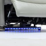 Modern PU Leather Power Recliner Chair With Bluetooth Speaker - Omega Lifestyles