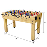 54-Inch Light Cherry Foosball Table With E-Z Spin Bearings - Omega Lifestyles