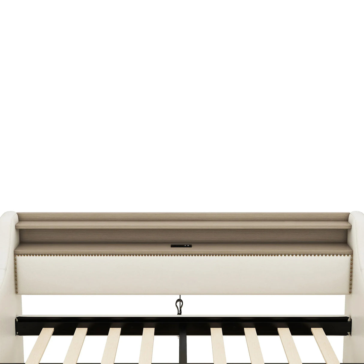 Twin PU Leather Daybed With Storage Drawers Charging Station - Omega Lifestyles