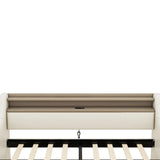 Twin PU Leather Daybed With Storage Drawers Charging Station - Omega Lifestyles