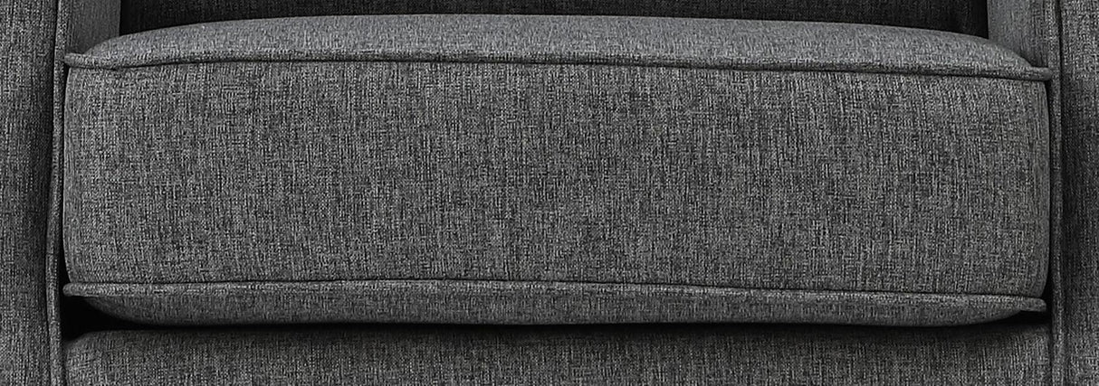 Gray Fabric Pocket Coil Rocking Chair With Wooden Legs - Omega Lifestyles